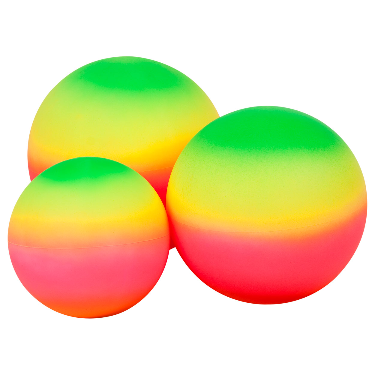 Regenbogenball Spielball in Regenbogenfarbe Ball Kinder Bunt Gummiball